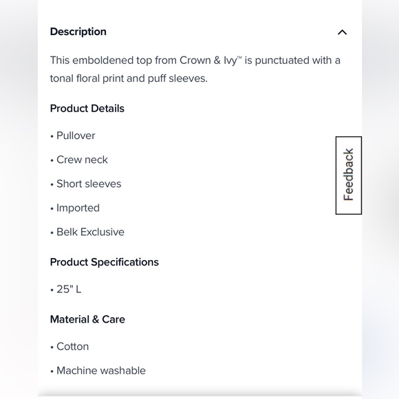 NWT crown & ivy Floral Blouse - Pink and Blue - Picture 16 of 16